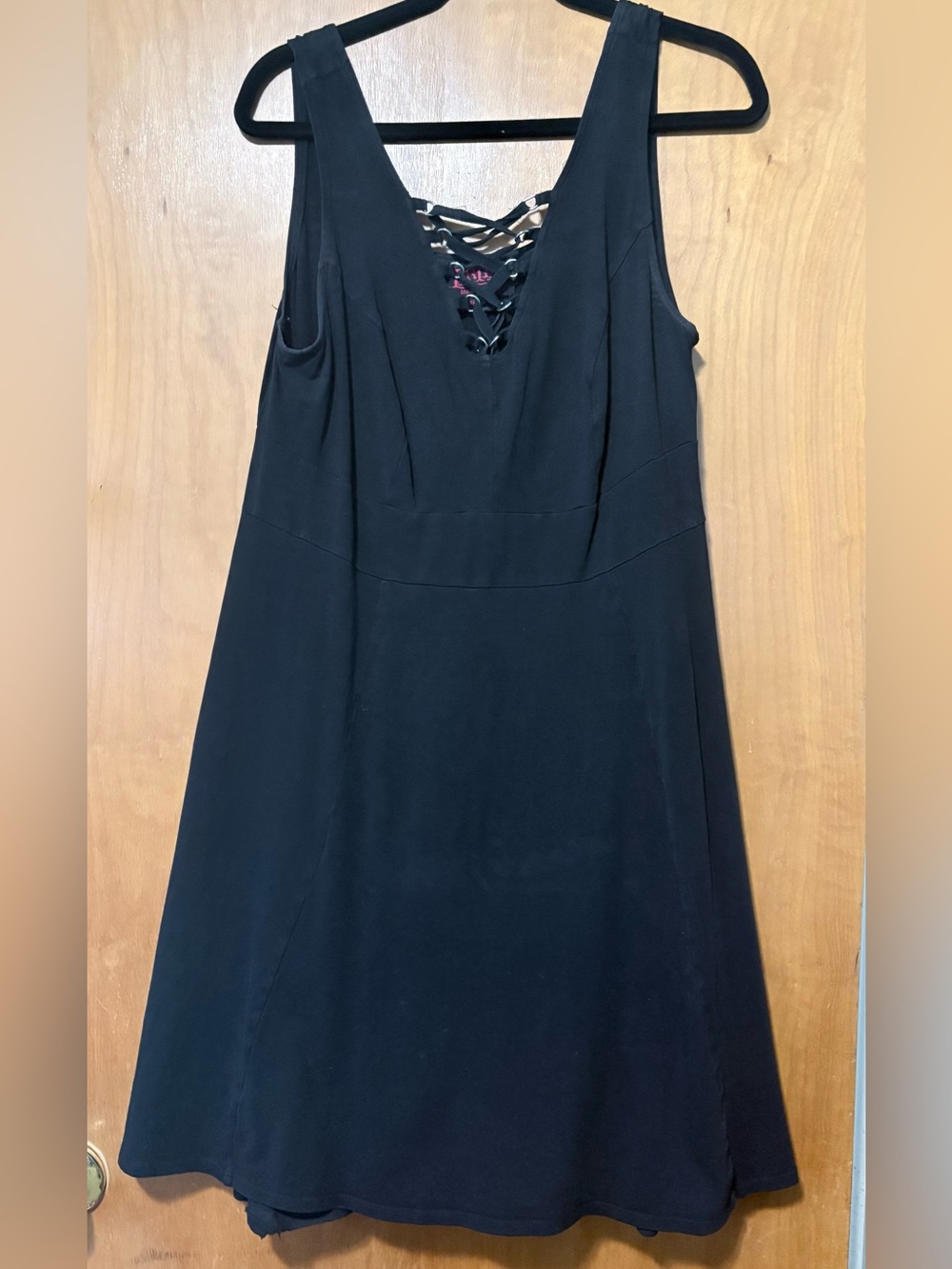 Tripp NYC Lace-Up O-Ring Trapeze Dress, size 1 (Torrid)